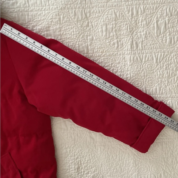 Worthington Womens Down Winter Heavy Coat Parka Faux Fur Trim Hood Red Sz 2X - Picture 13 of 16